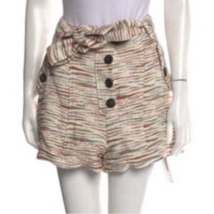 Sezane striped mini shorts